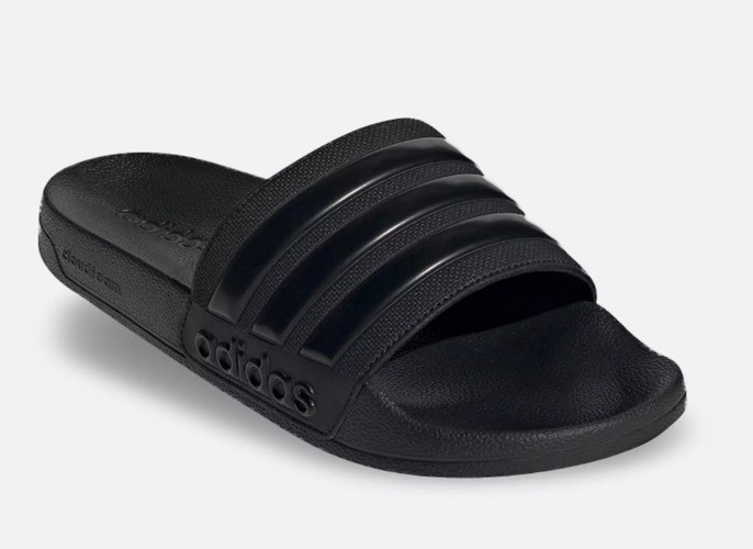 Adidas Adilette Shower Slip On Sandals Slides Core All Black GZ3772 Mens Sz 11