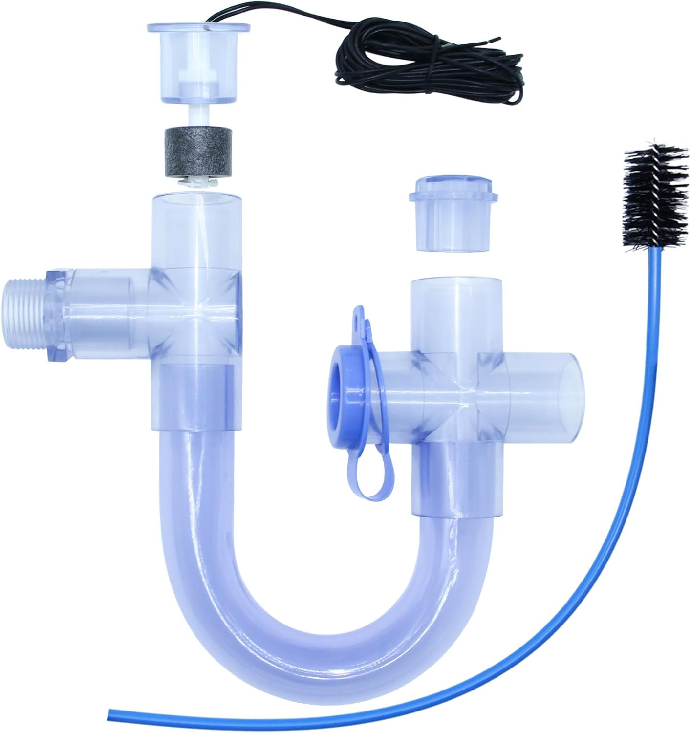 Condensate Trap with Built-In Overflow Switch for HVAC Systems - 3/4 Inch Standa