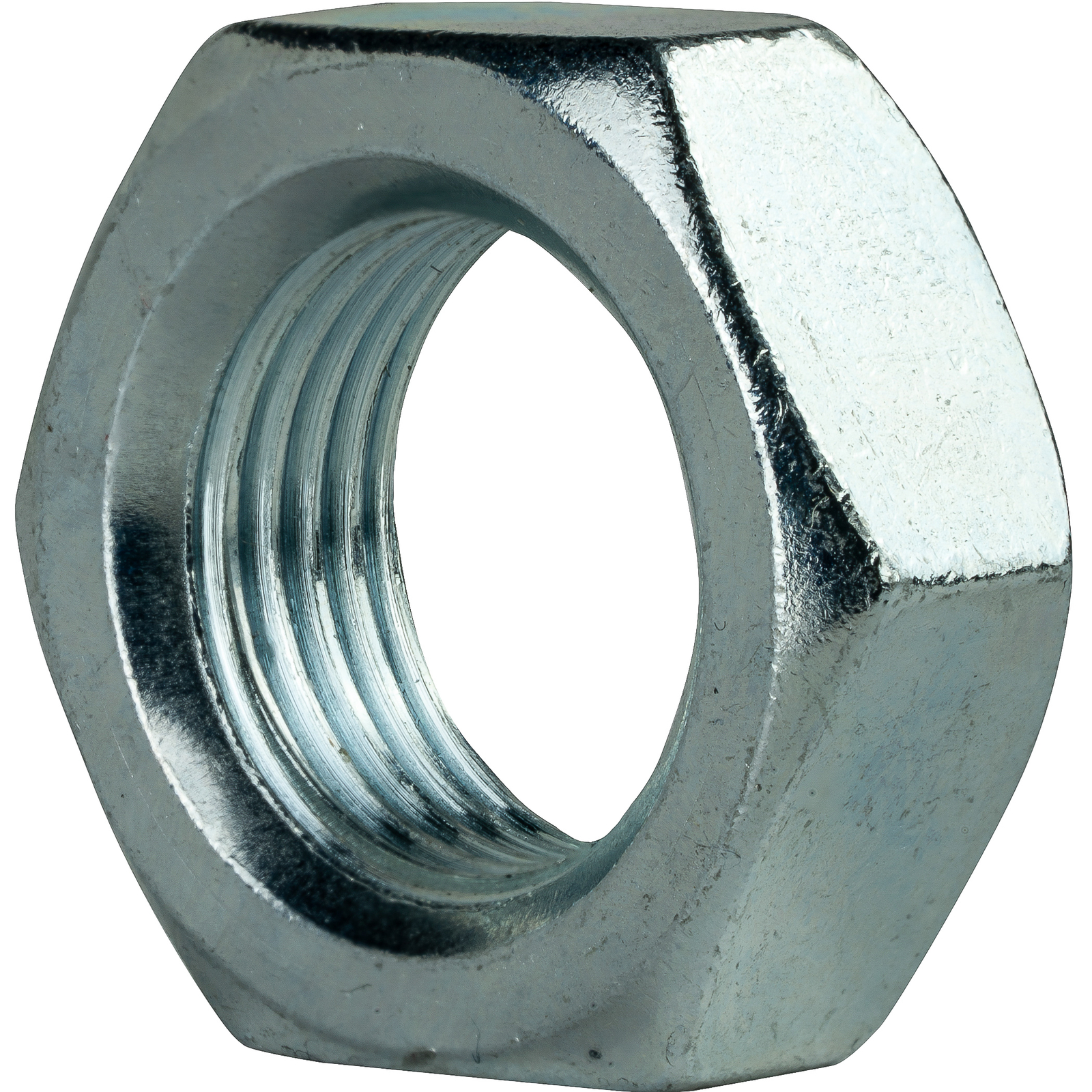 1-1/8"-7 Thin Hex Jam Nuts Grade 2 Steel Electro Zinc Plated Qty 1