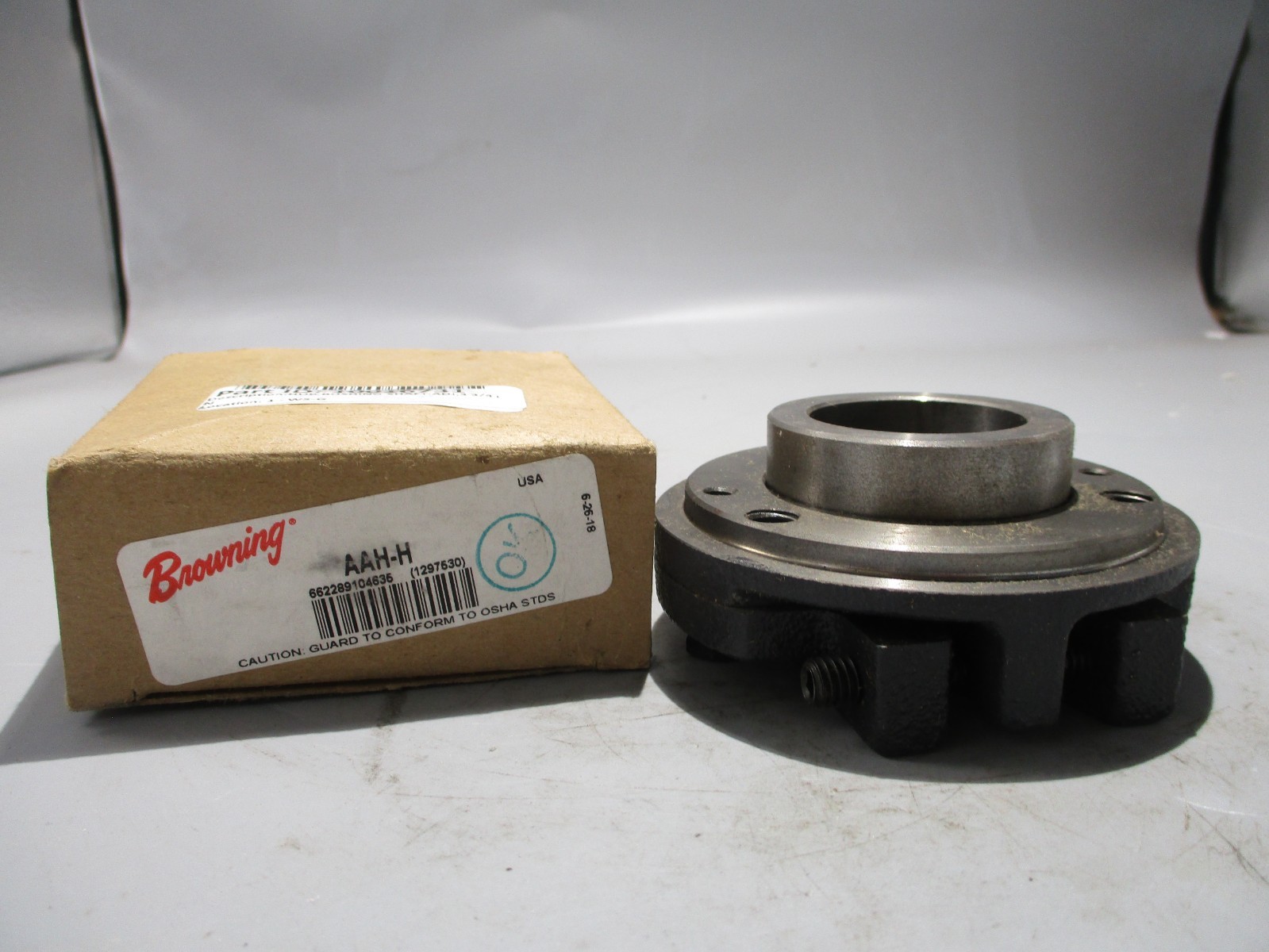 NEW BROWNING AAH-H HUB BUSHING SHAFT 3-3/4" OD