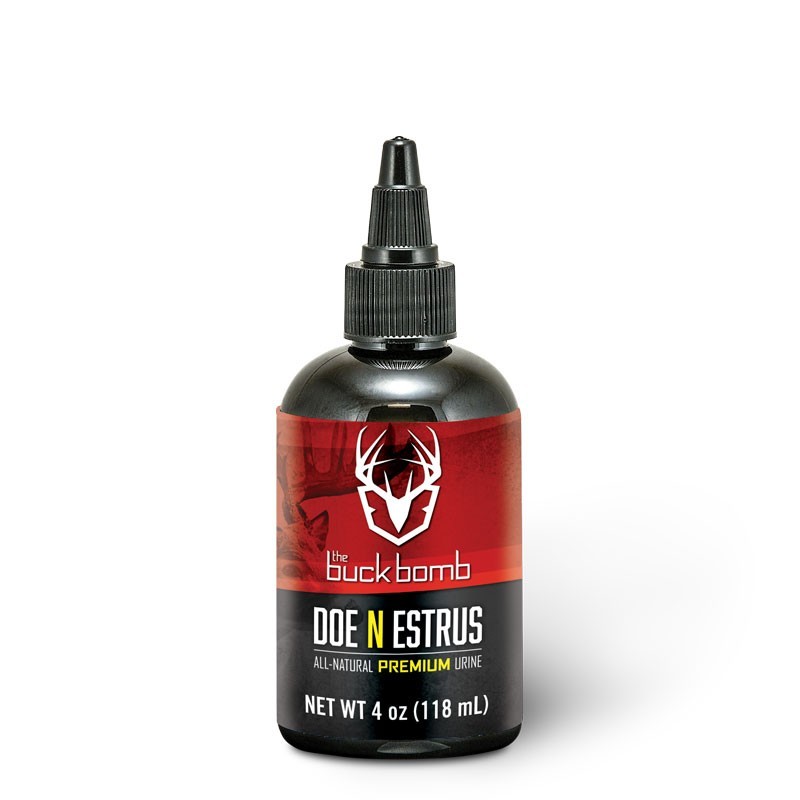 Buck Bomb Doe N Estrus Liquid 4 oz with 4 Wicks