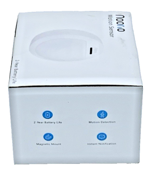 Noorio Home Security Motion Sensor Accurate Alerts White Requires Hub New In Box