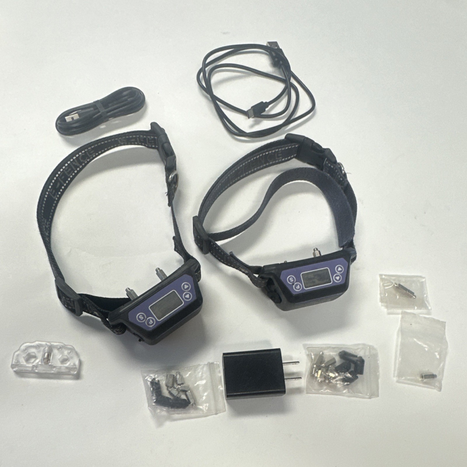 Lot 2 Pack E-Fence E06 GPS Pet Electronic Fence Equipment System Used.