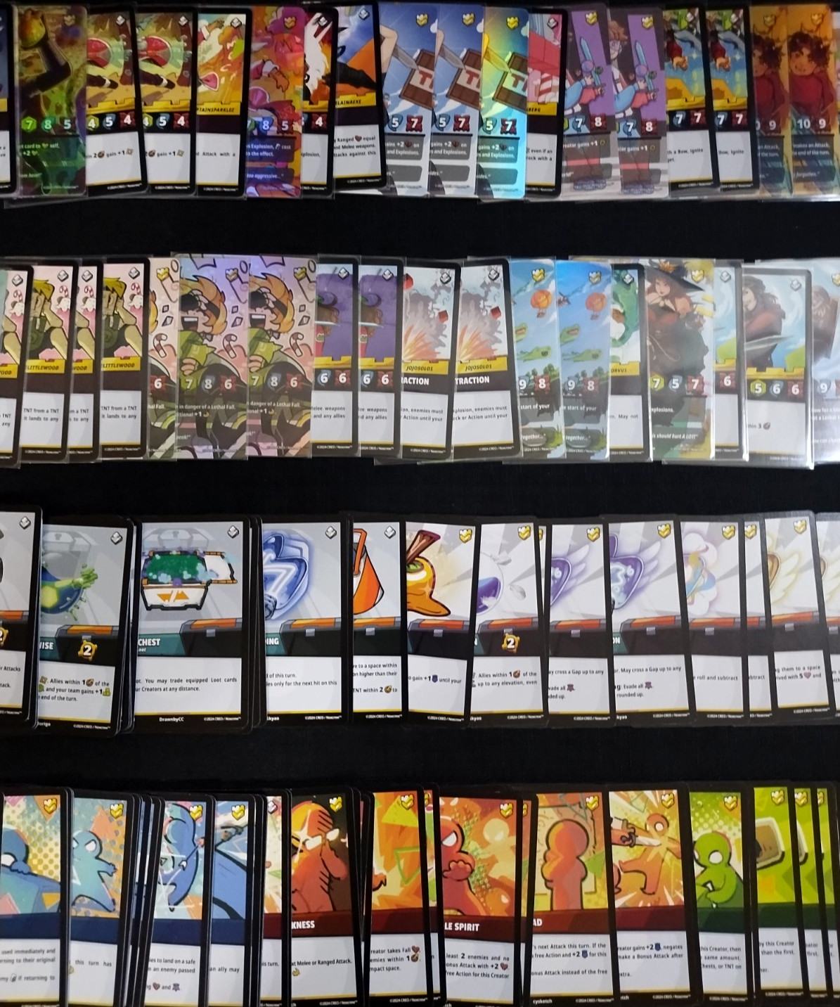All Card Types MCC Minecraft Championship Sky Battle Trading Card Game TCG CREO