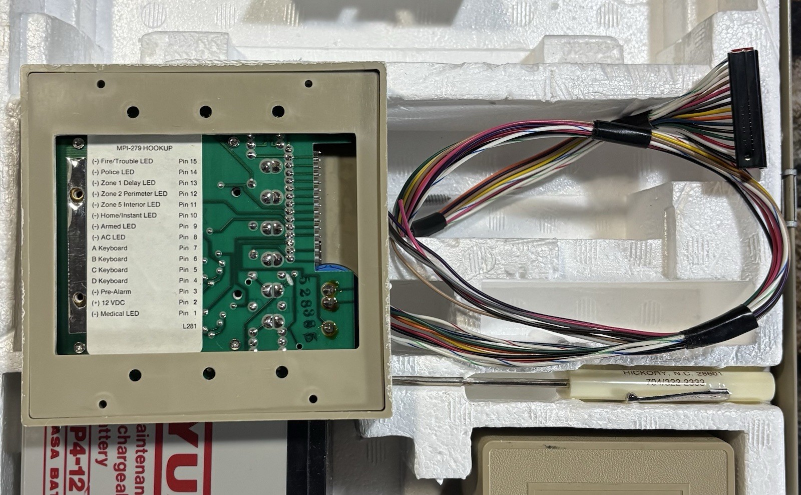 Moose Mpi-725 Security Control Alarm System with Accessories