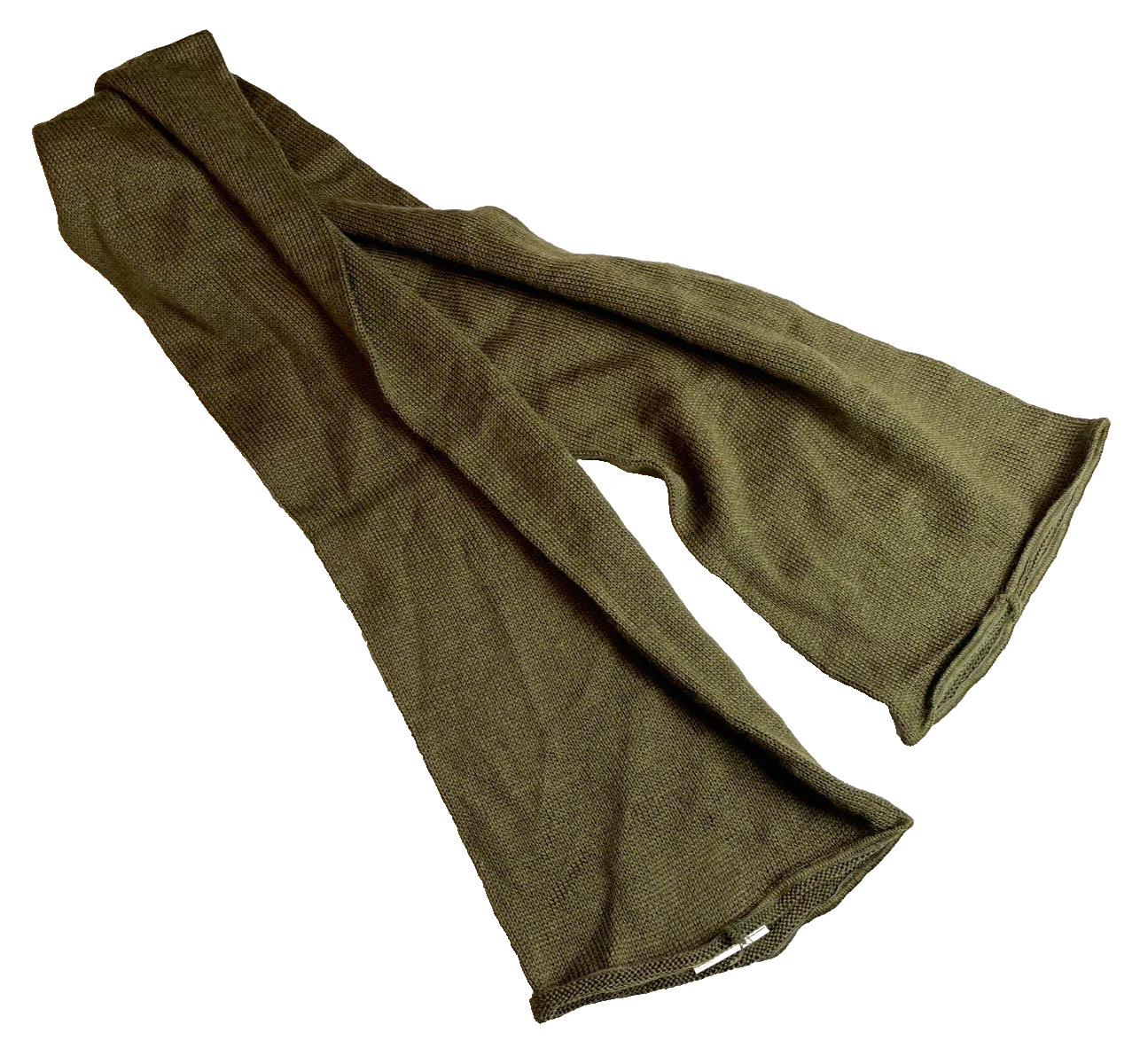 USGI Military 1980's Wool Tube Scarf 50" OG-208 Olive Drab 8440-00-823-7520 USED