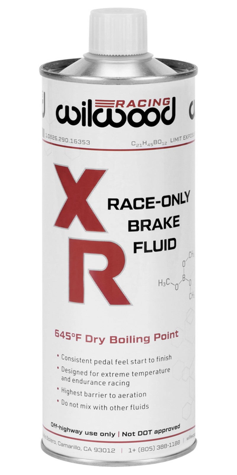 WILWOOD Brake Fluid XR Racing 500ml Can NON-DOT 290-16353