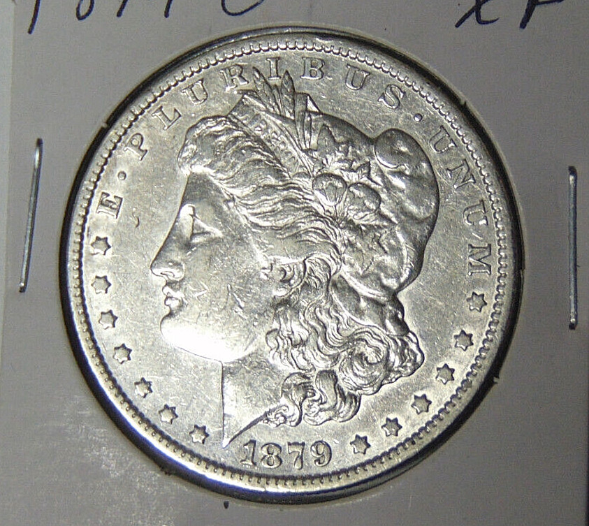 1879-O Morgan Silver Dollar XF Cleaned New Orleans Mint (101024)