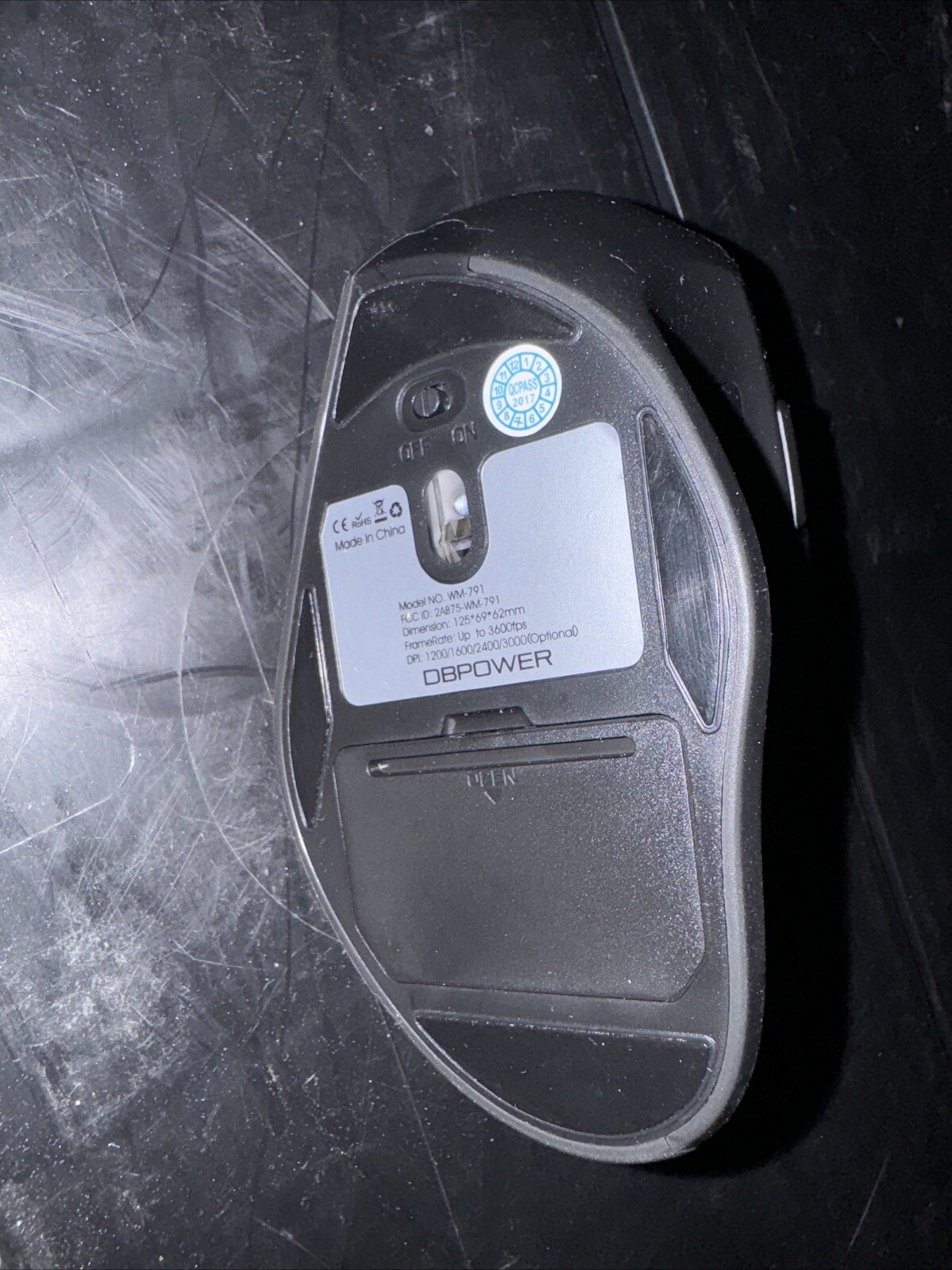 DBPower Ergonomic Wireless Mouse Wm-791