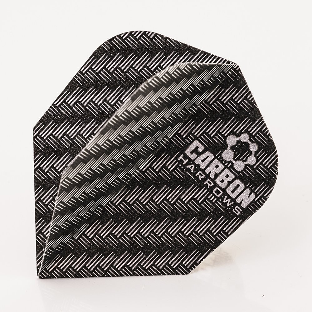15 Carbon Standard Darts Flights Gray  5 Sets for Precision Play