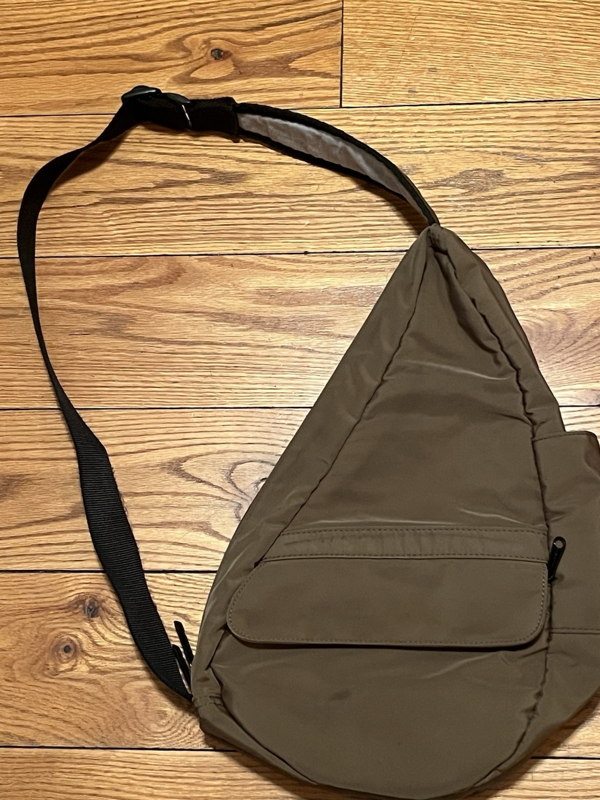 LL Bean AmeriBag Healthy Backpack Sling Olive /Black Many Pockets