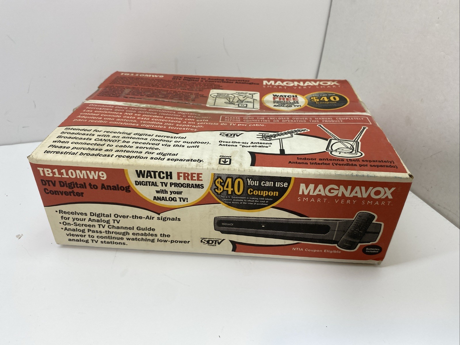 Magnavox DTV Digital To Analog TV Converter TB110MW9 Brand New in Box