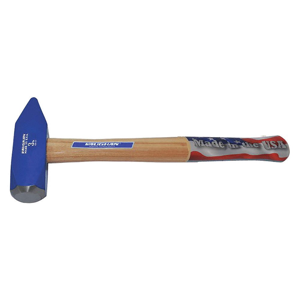VAUGHAN S48 Cross Pein Hammer,3 lb.,15 In,Hickory 16W196