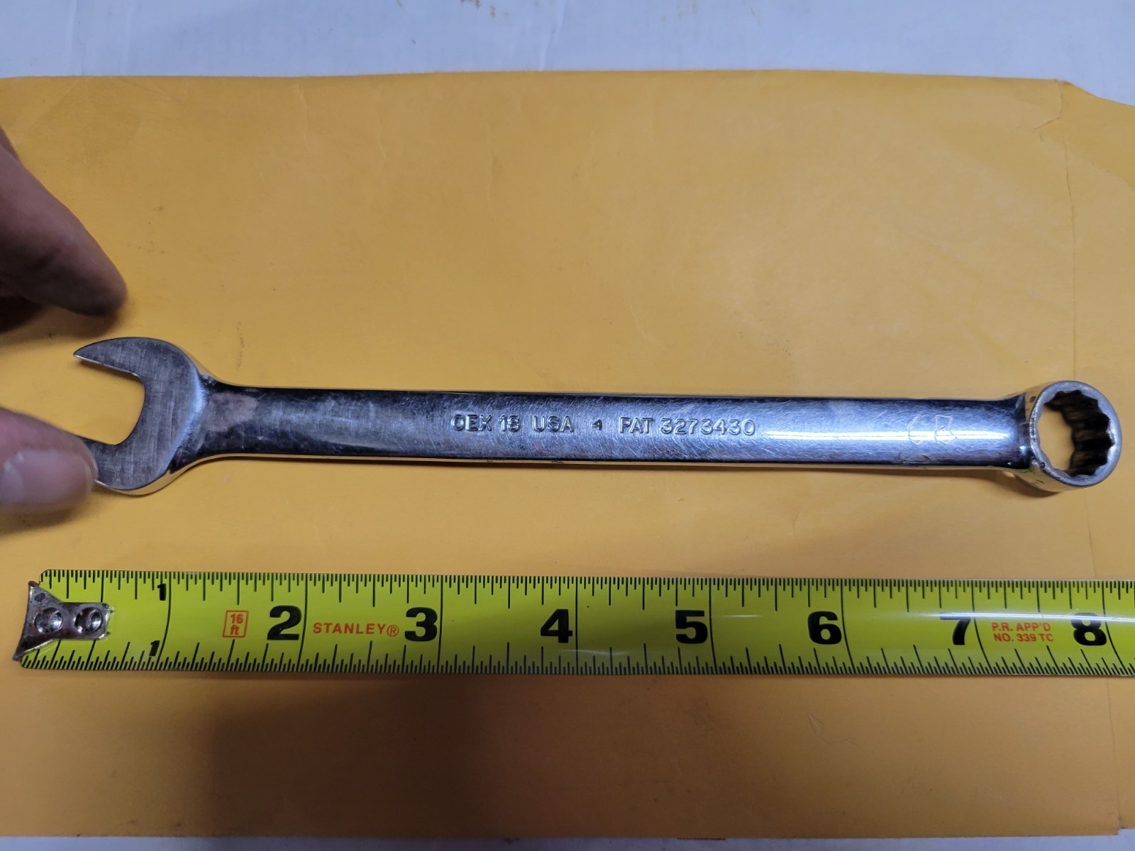 Snap-on Tools 0EX18 9/16" COMBINATION WRENCH 12 Pt