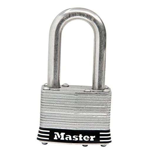 Master Lock 1SSKADLF Stainless Steel Outdoor Padlock with Key 1 Pack