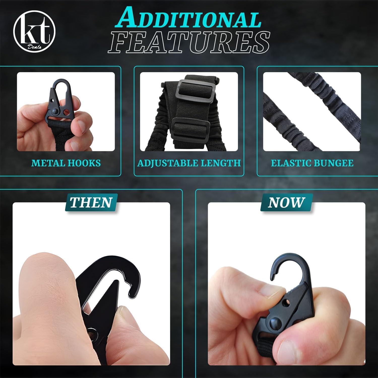 Tactical Rifle Sling 2 Point Gun Shoulder Strap Adjustable Two Points Sling with