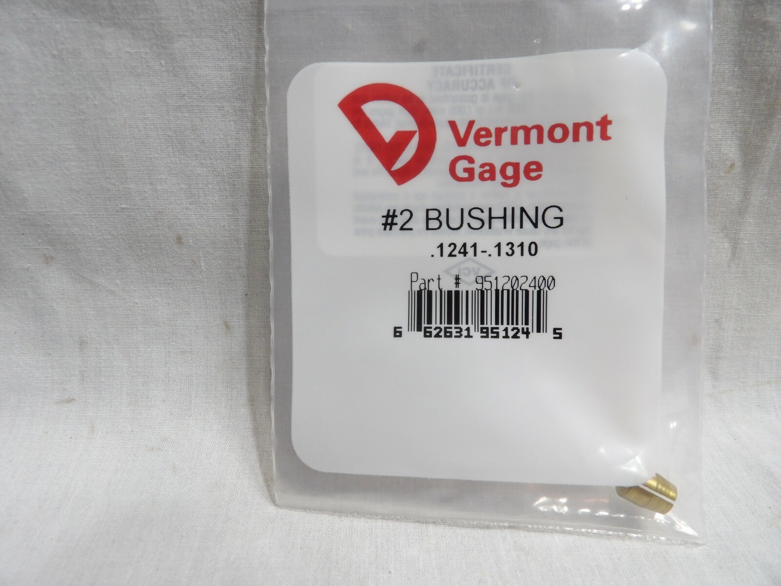 Vermont Gage #2 Bushing .1241 - .1310  #951202400