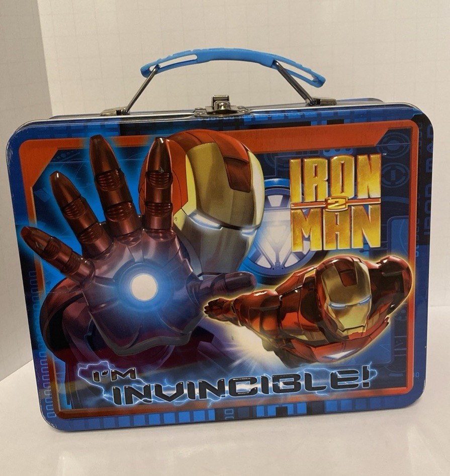 Iron Man 2 I'm Invincible Tin Box 2010 Lunch Box