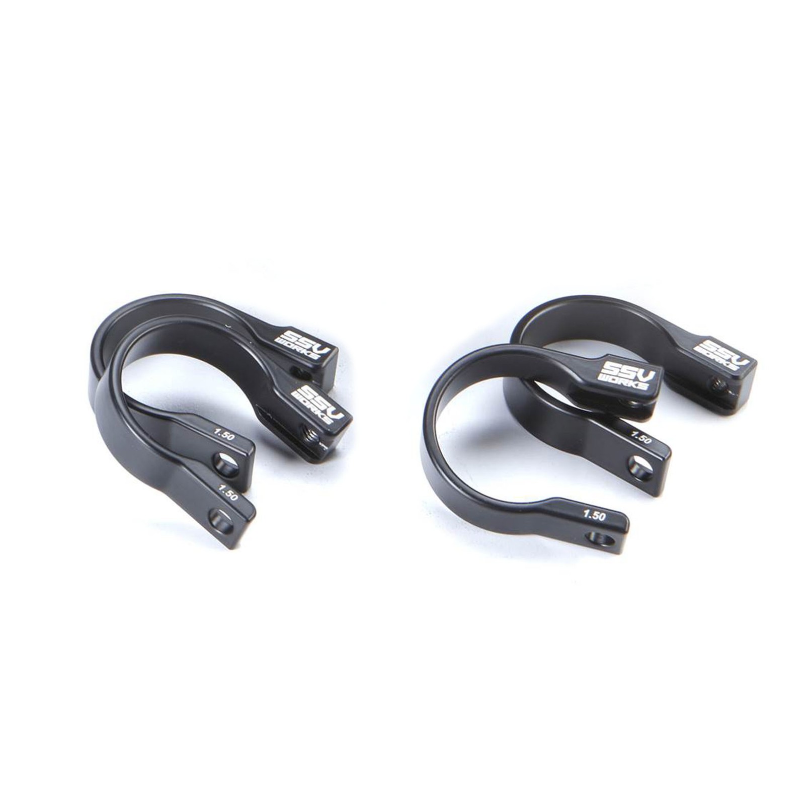 SSV Works 1.5" Dual Ring Clamps for Cage Mount Speaker Pods & Accessories
