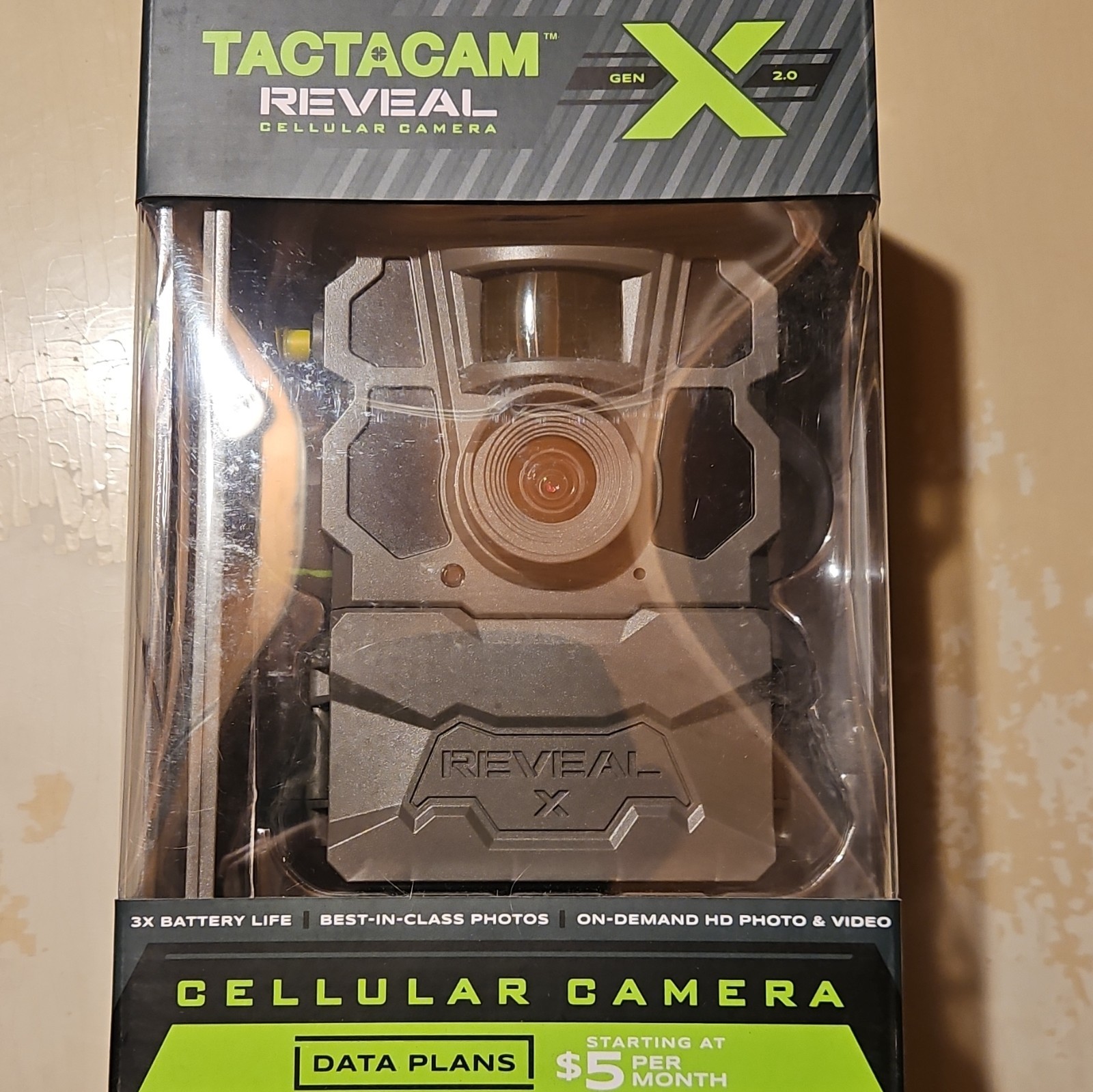 Tactacam Reveal X Gen 2.0 Trail Camera Cellular Gray On-Demand HD
