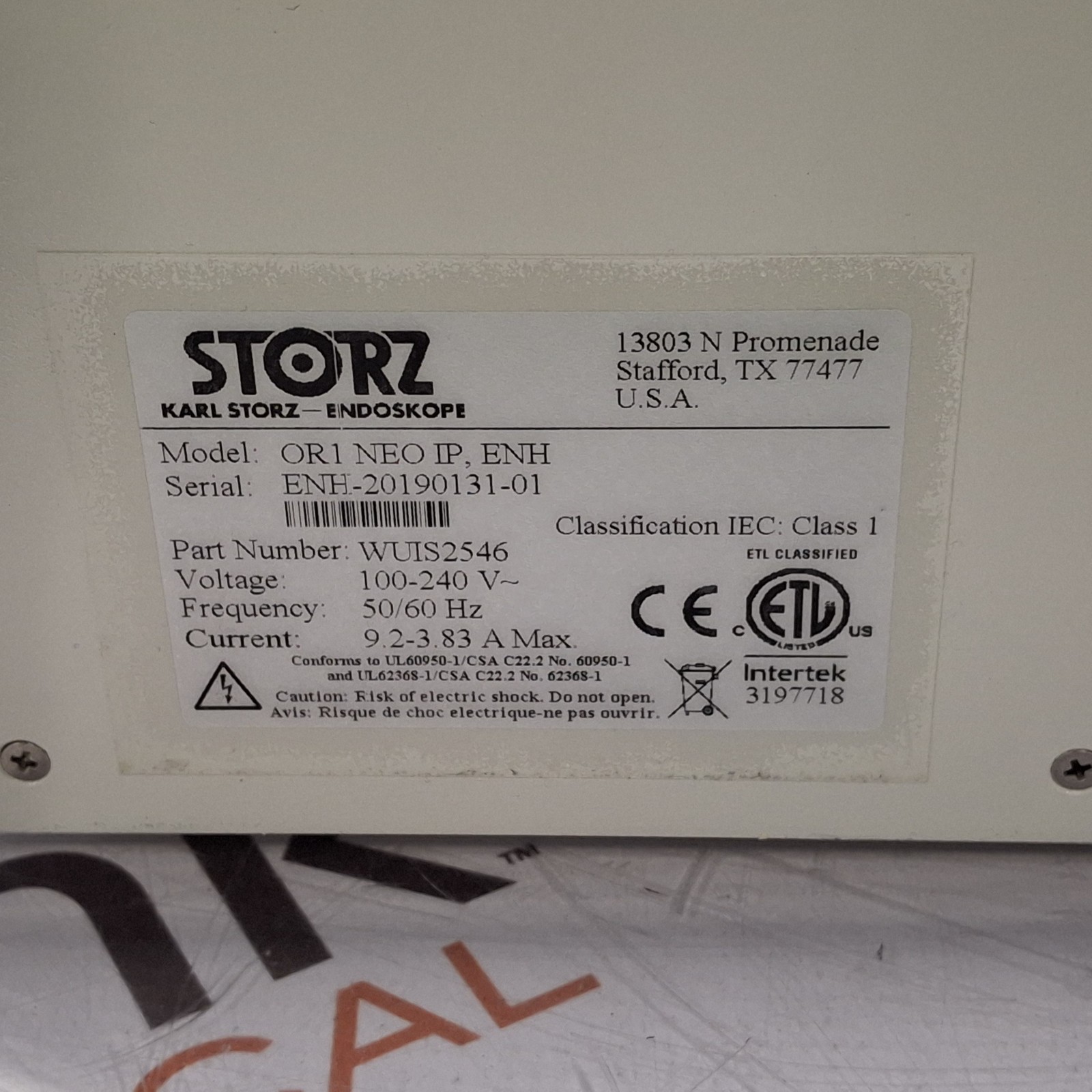 Karl Storz OR1 NEO IP Control Processor
