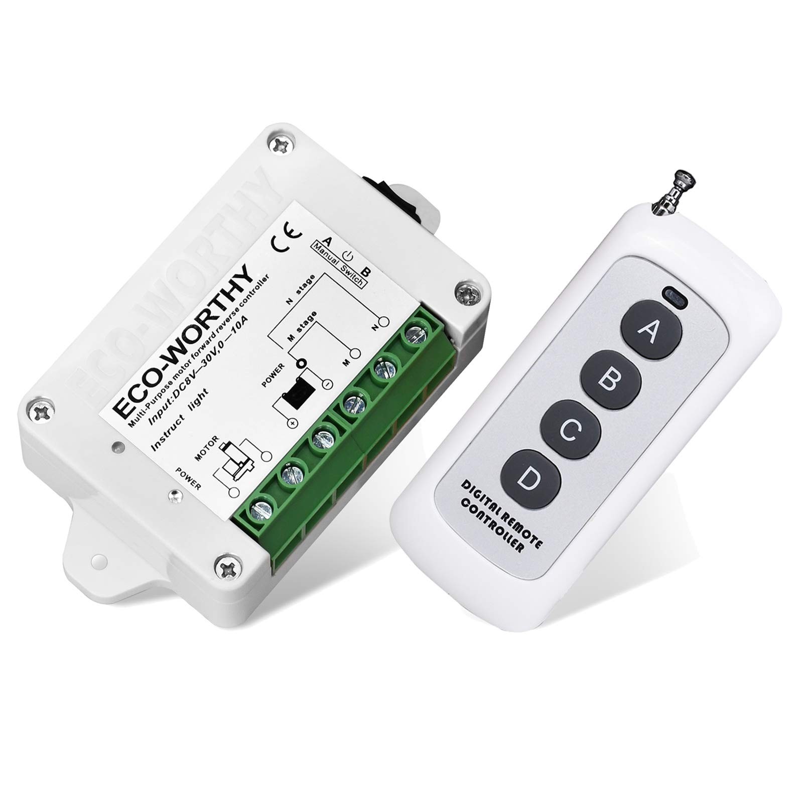 ECO-WORTHY Linear Actuator Motor Controller, Remote Positive Inversion Control K