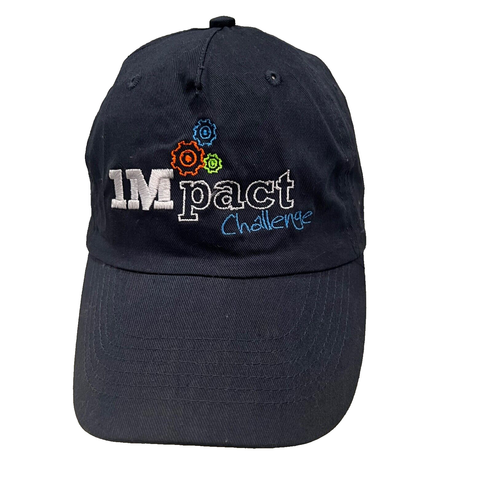 Impact Challenge Navy Hat Cap Hook Loop Hit wear Multi-color. EUC