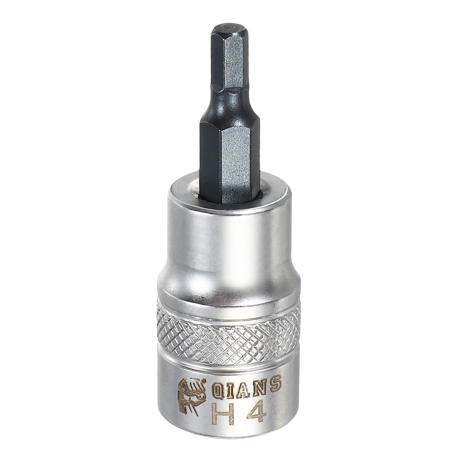 Hex Bit Socket H4 3/8" Drive 1.97" Length S2 Steel Bit CR-V Socket