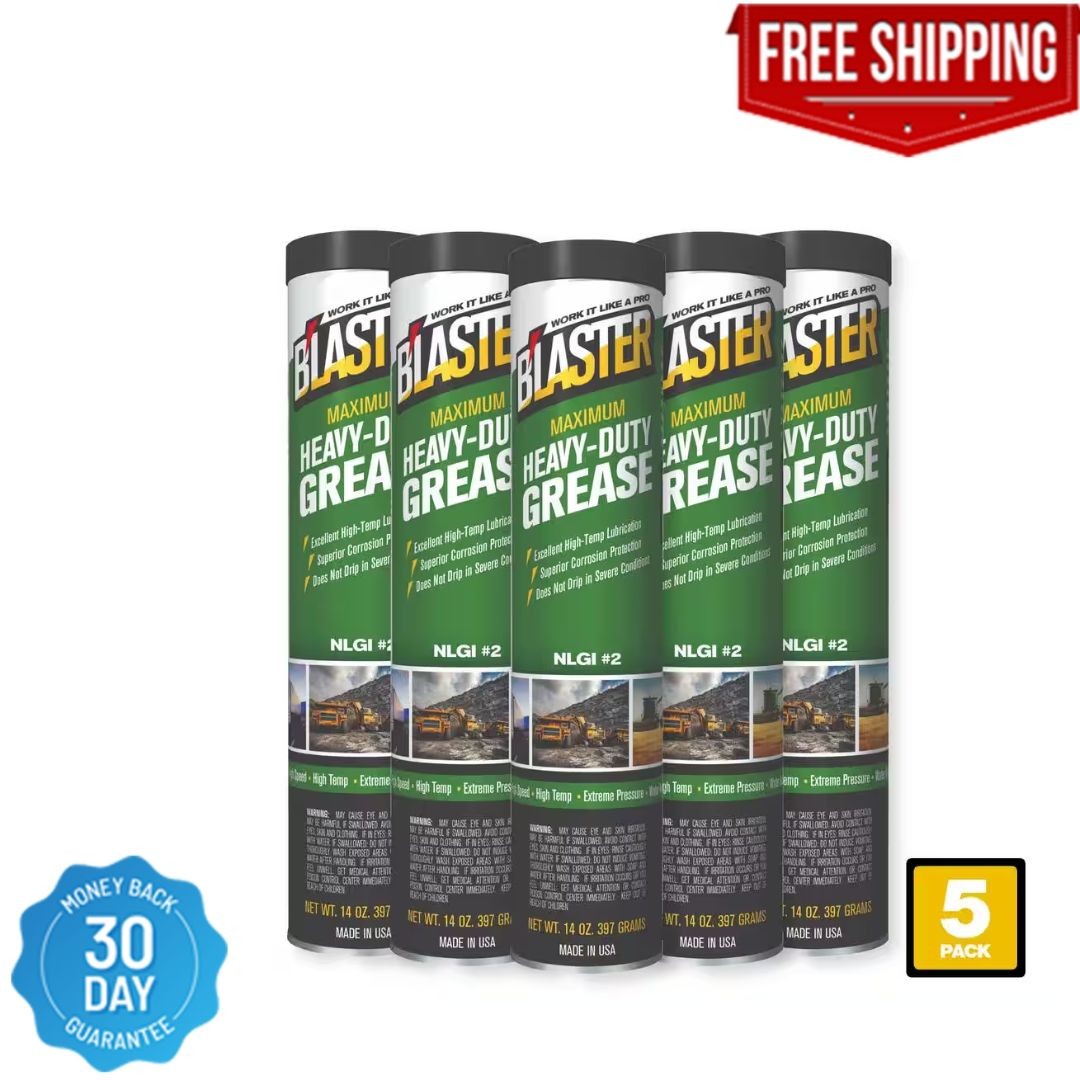 14 Oz. Maximum Heavy-Duty Grease Cartridge for Grease Gun (Pack of 5)