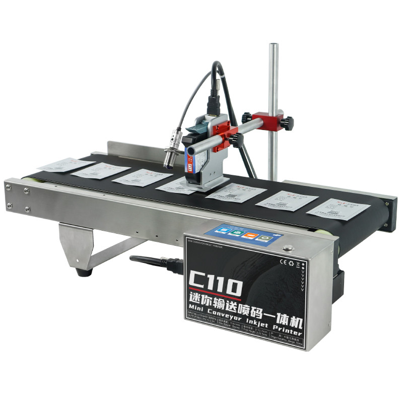 Mini Automatic Online Inkjet Printer Prints Batch Number
