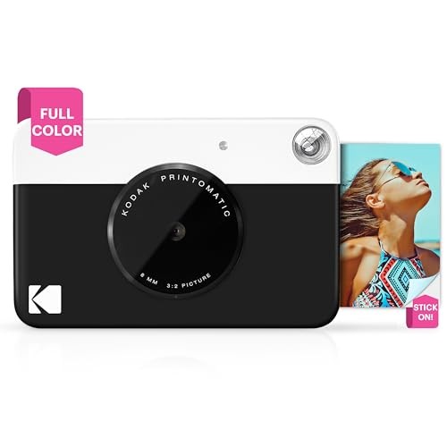 KODAK PRINTOMATIC FULL-COLOR INSTANT PRINT DIGITAL CAMERA RODOMATICBK - BLACK