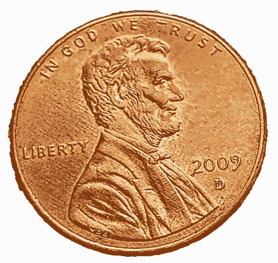 2009 D Lincoln Memorial Cent Bicentenial Presidency Comemorative Red AU US Coin