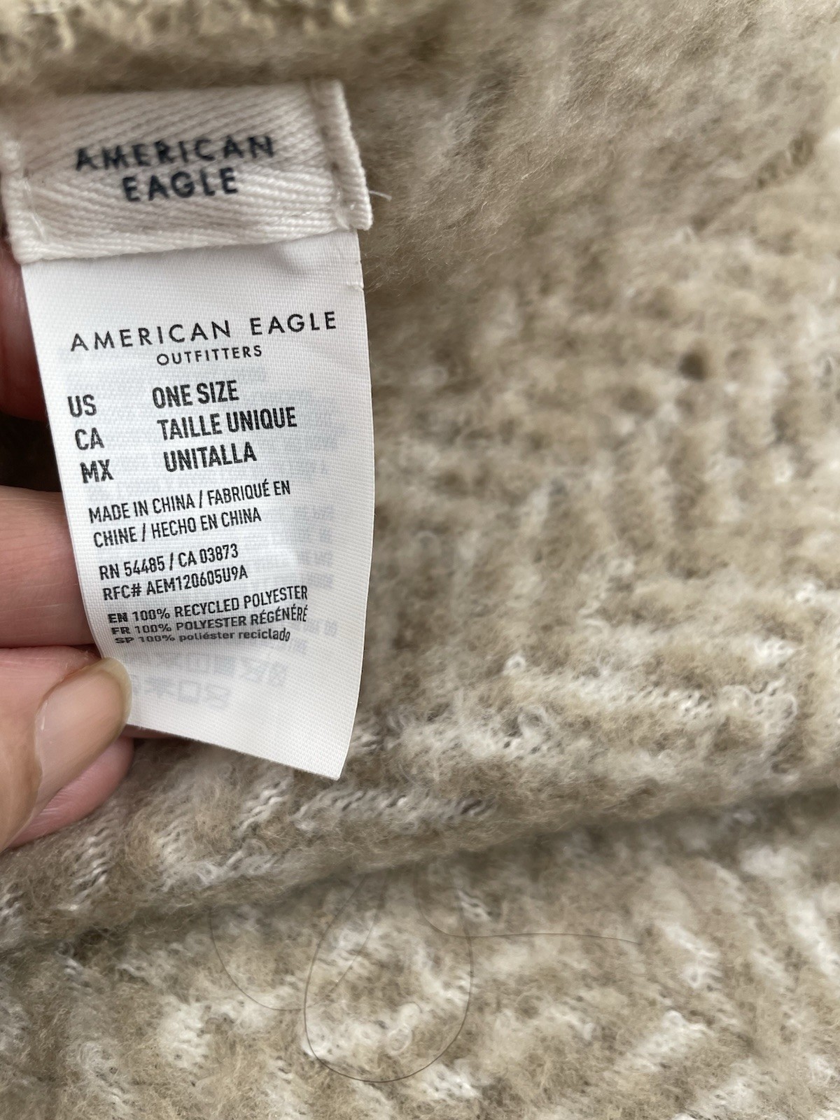 American Eagle Herringbone Oversized Scarf