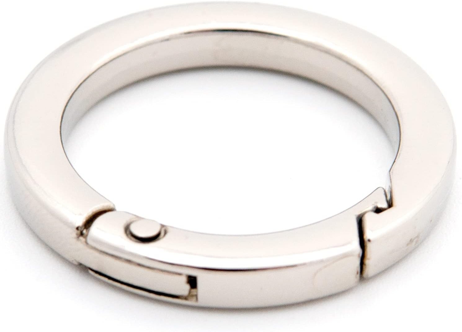 Loosco Metal O Ring for Purse Strap, 4 PCS Spring Rings for Handbag & Keys