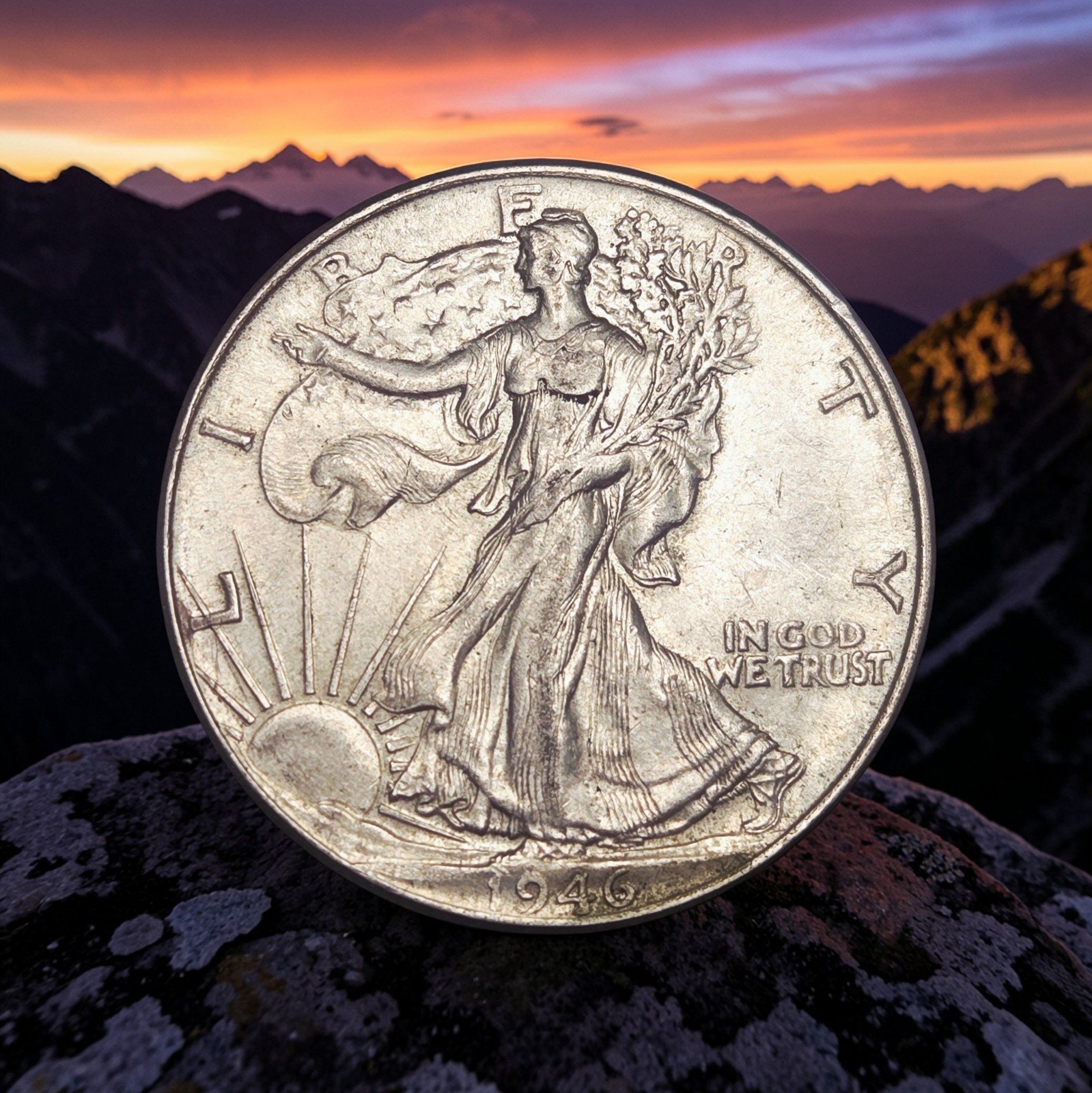 1946-P Walking Liberty Half Dollar 90% Silver