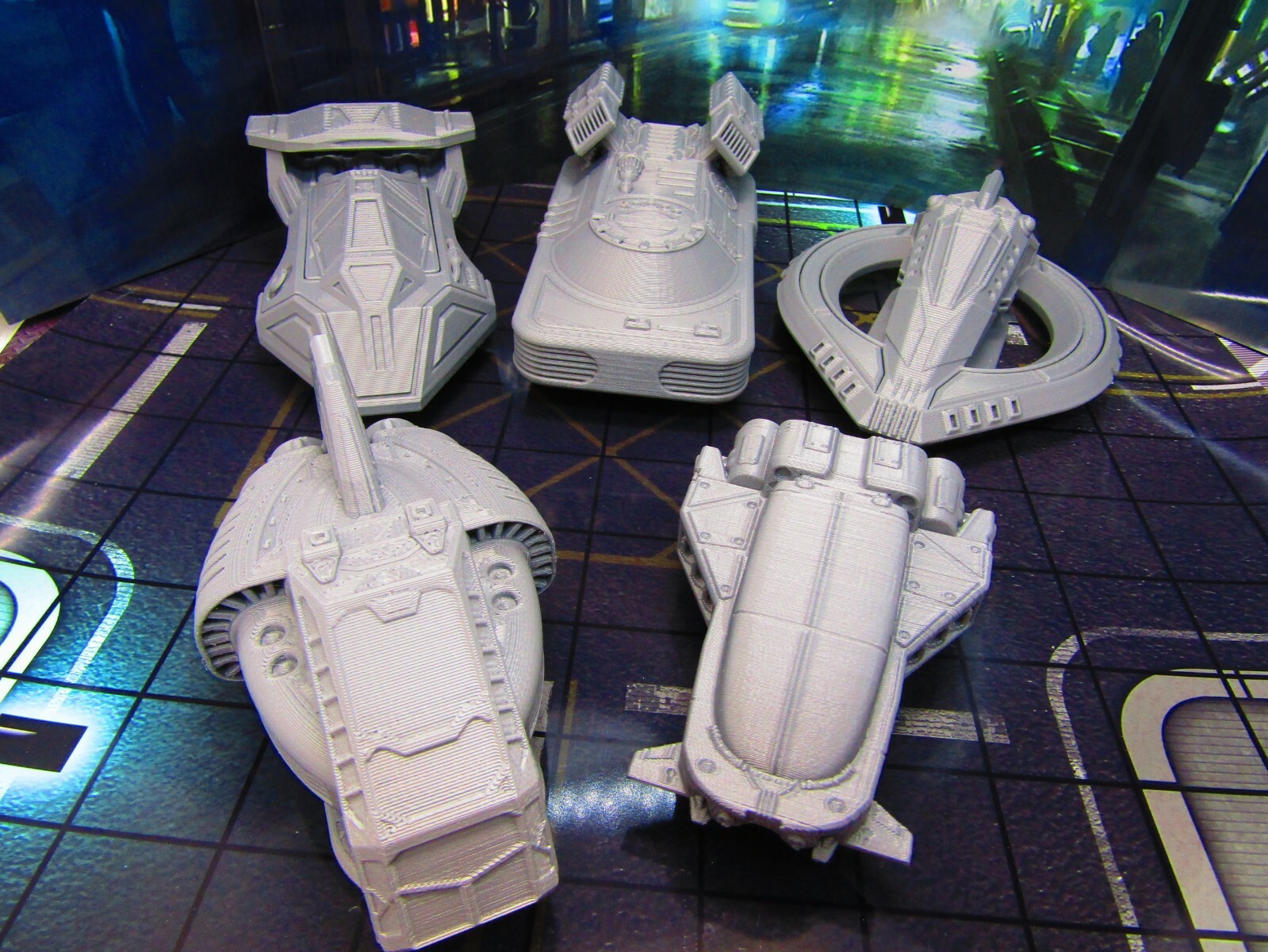 5pc Hover Car Set Lot