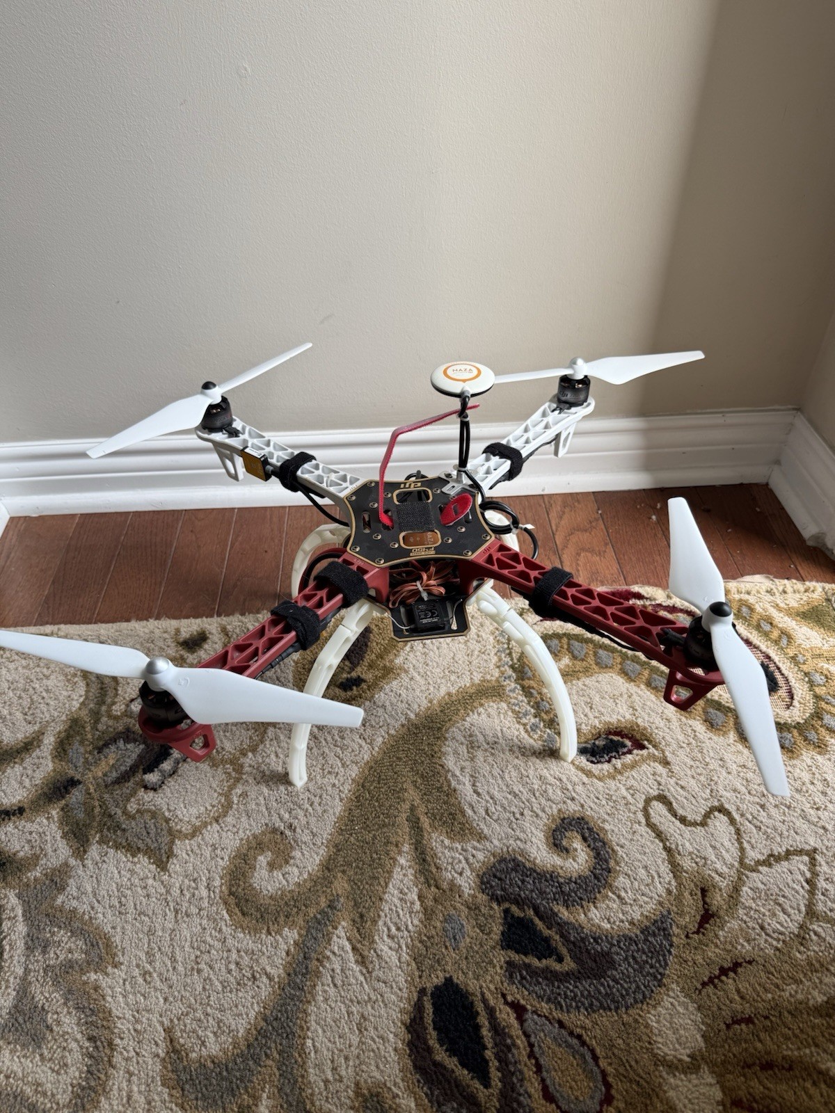 DJI Flame Wheel F450 450 Quadcopter NAZA V2 w/ GPS & Spectrum DX-8 Transmitter
