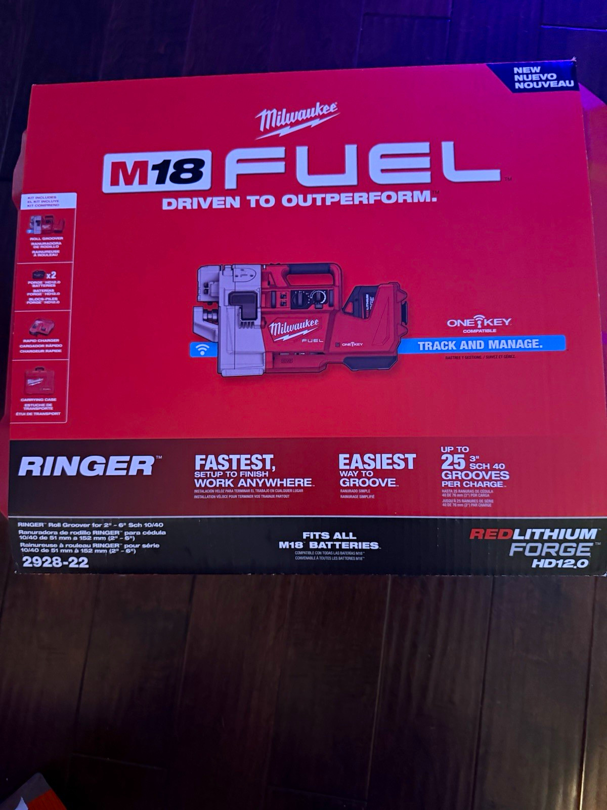 Milwaukee M18 FUEL RINGER Roll Groover 2-6in Sch 10/40 Kit 2928-22
