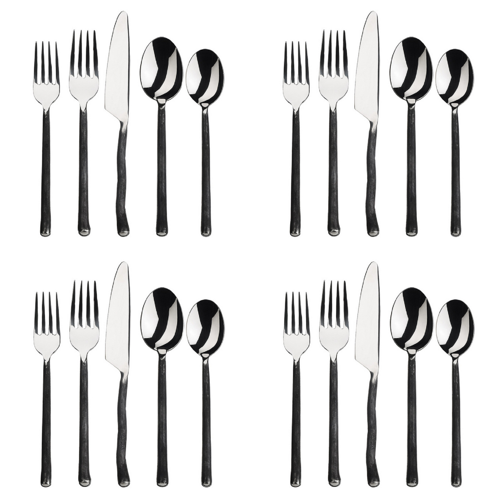 Gourmet Settings (GS) Montana 18/10 Stainless Steel 20pc. Flatware Set