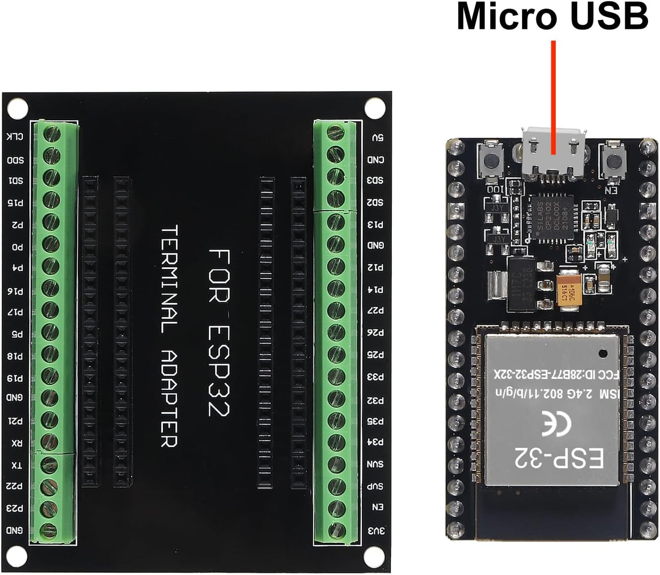 3 Set ESP32 Development Board 38Pin Narrow Version Wifi + Bluetooth Microcontrol