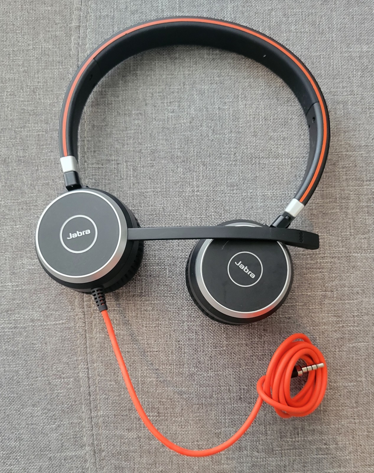 Jabra Evolve 40 UC Stereo Over The Ear Headsets With Jabra Engage Link