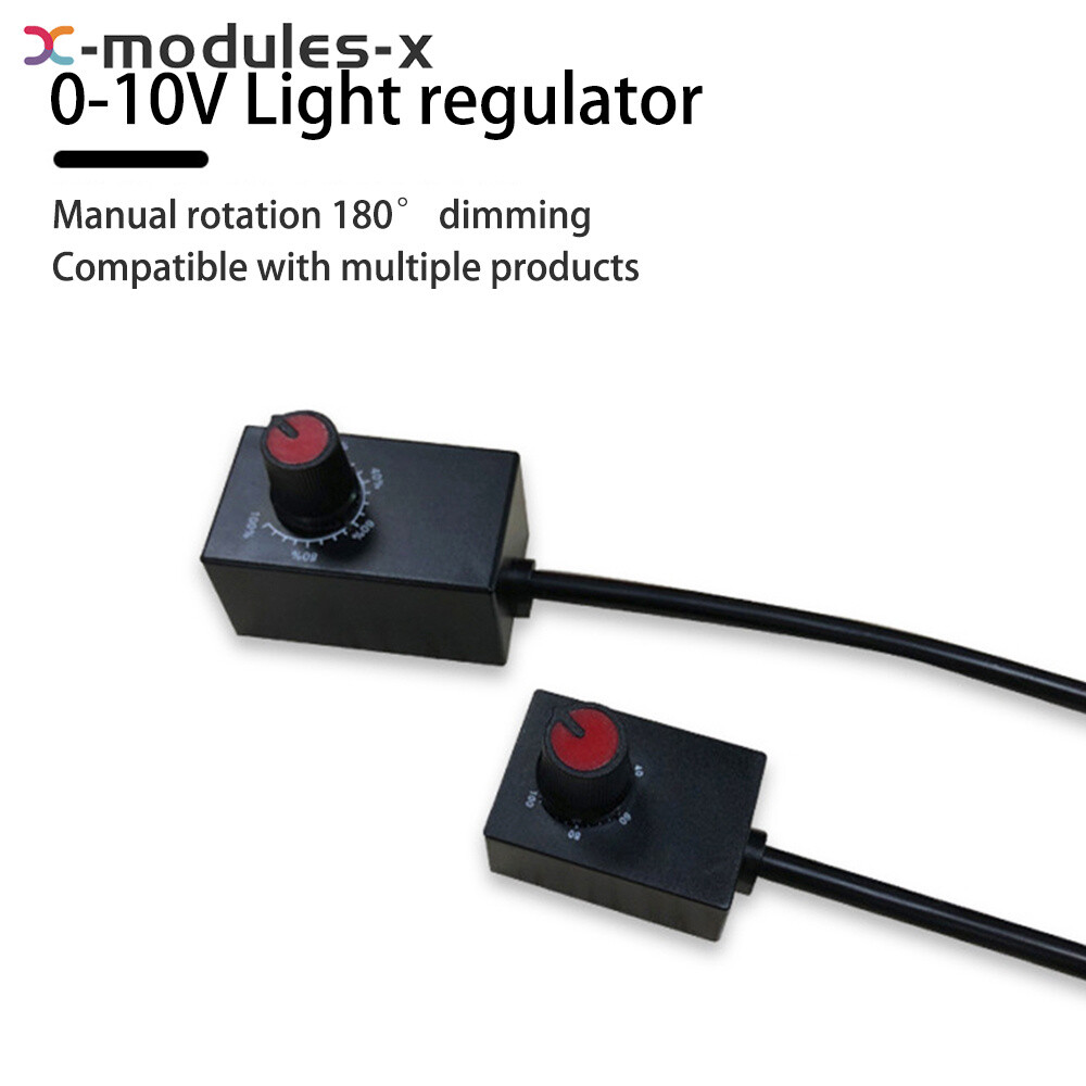 DC0-10V 1-10V Knob Dimmer 0-100% Scale Electronic Potentiometer for Dimmable LED