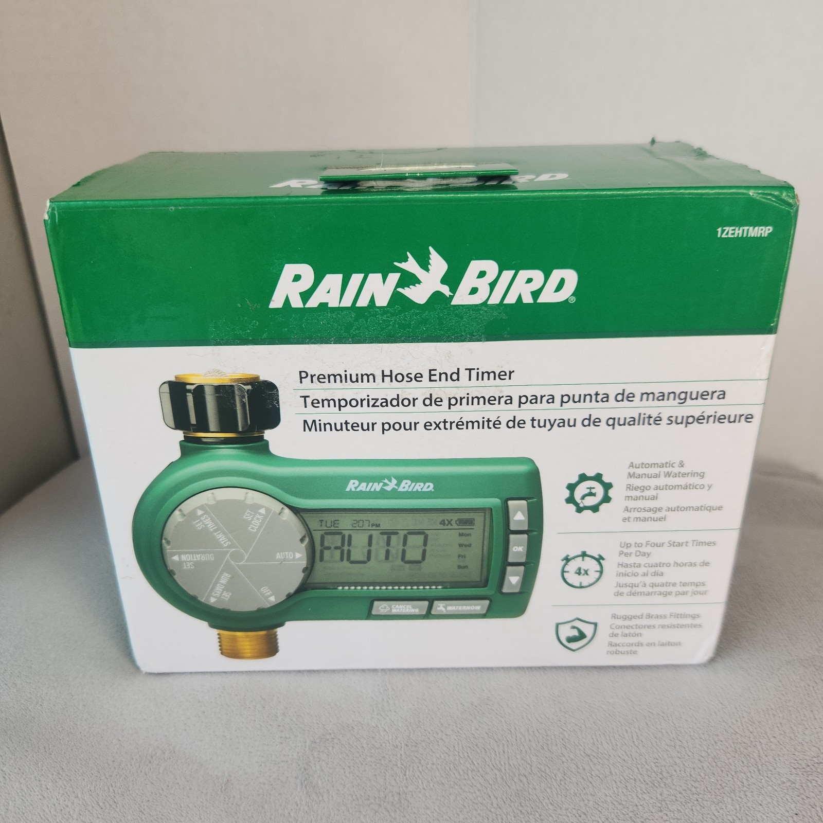 Rain Bird 1ZEHTMR 7-Day Setting Electronic Digital Hose End Timer, One Zone