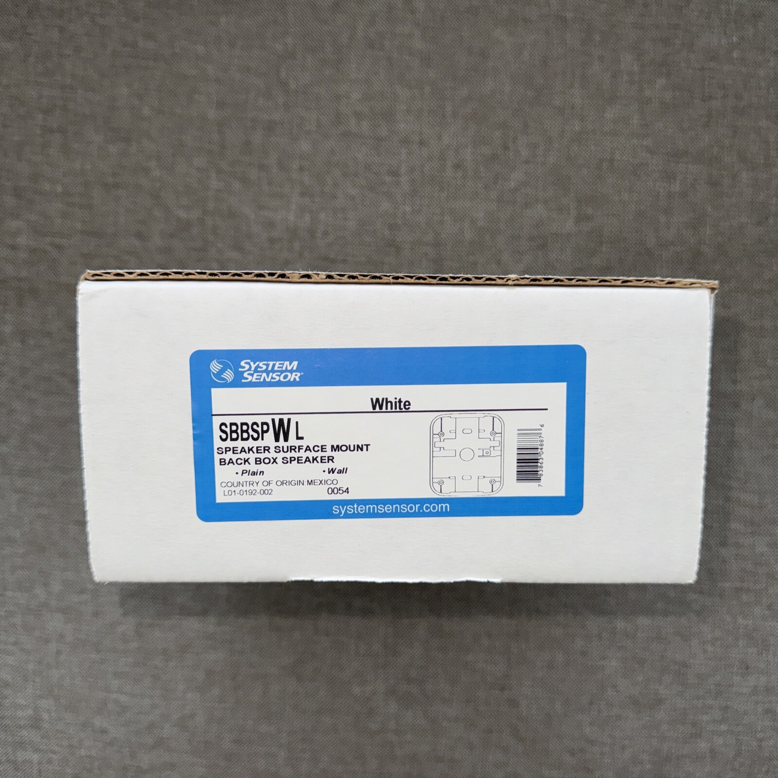 System Sensor SBBSPWL Speaker Surface Mount Back Box Speaker (white)