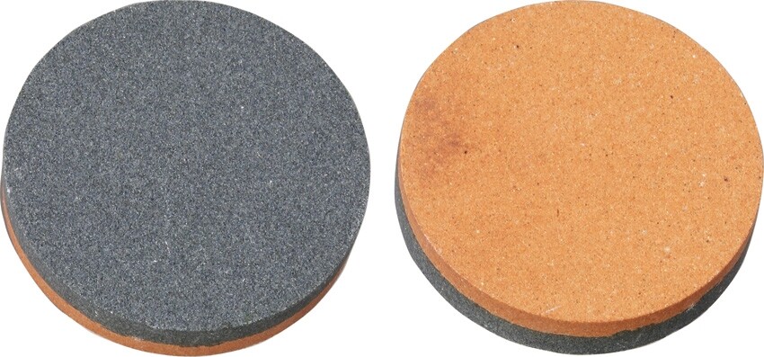 Marbles Two Sided Hand Sharpener Orange Side - 800 Grit. Grey Side - 500 Grit.