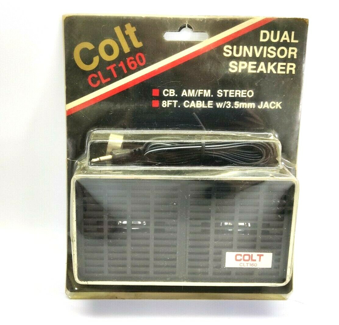 Vintage Colt CLT160 Dual Sunvisor Speaker NOS
