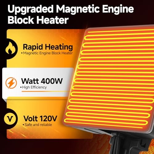 ‎Upgraded Magnetic Engine Block Heater, 120V 400W, Compatible with 1160 1160X