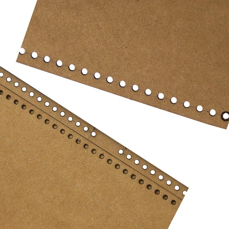 Chest Bag Sewing Pattern Hard Kraft Paper Stencil Template DIY Leather fashion