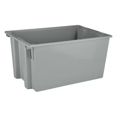 Quantum Storage Systems Snt300gy Stack & Nest Storage Container, 27.7 Gal,