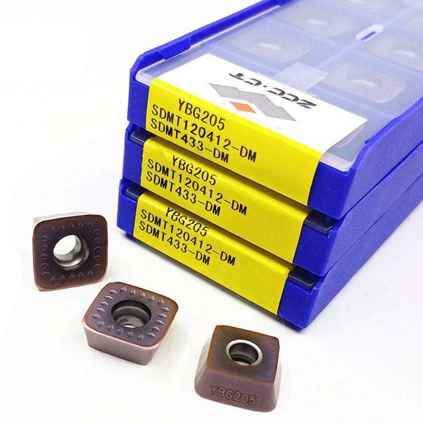 10pcs SDMT120412-DM YBG205 SDMT433-DM ZCC.CT CNC TOOL Carbide Inserts Original
